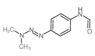 Formamide,N-[4-(3,3-dimethyl-1-triazen-1-yl)phenyl]- Structure
