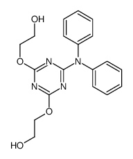 2-[[4-(2-hydroxyethoxy)-6-(N-phenylanilino)-1,3,5-triazin-2-yl]oxy]ethanol结构式