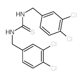 Thiourea,N,N'-bis[(3,4-dichlorophenyl)methyl]- Structure