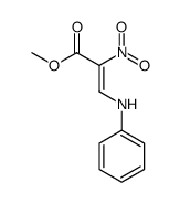 methyl 3-anilino-2-nitroprop-2-enoate结构式