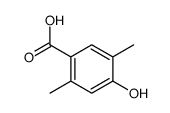 2,5-二甲基-4-羟基苯甲酸结构式
