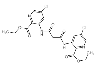 Picolinic acid,3,3'-(malonyldiimino)bis[5-chloro-, diethyl ester (8CI)结构式