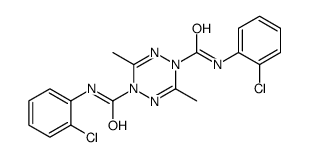 N1,N4-双(2-氯苯基)-3,6-二甲基-1,2,4,5-四嗪-1,4-二羧酰胺结构式