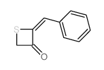 3-Thietanone,2-(phenylmethylene)- Structure