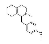 1-(4-甲氧基-苄基)-2-甲基-1,2,3,4,5,6,7,8-八氢异喹啉结构式