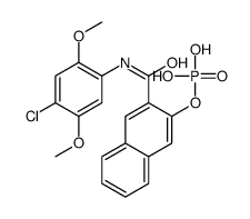 N-(4-chloro-2,5-dimethoxyphenyl)-3-(phosphonooxy)naphthalene-2-carboxamide Structure