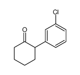 2-(3-chlorophenyl)cyclohexan-1-one结构式