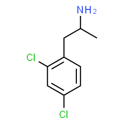 1-(2,4-dichlorophenyl)propan-2-amine结构式