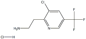 2-(3-氯-5-(三氟甲基)吡啶-2-基)乙胺盐酸盐结构式