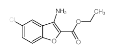 3-氨基-5-氯苯并呋喃-2-羧酸乙酯结构式