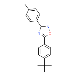 5-[4-(1,1-dimethylethyl)phenyl]-3-(4-methylphenyl)-1,2,4-oxadiazole Structure