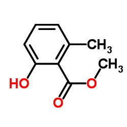 2-羟基-6-甲基苯甲酸甲酯结构式