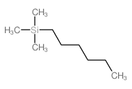 Silane, hexyltrimethyl-结构式