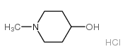 1-Methyl-4-piperidinol hydrochloride Structure