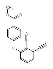 3-(2-甲氧基羰基苯氧基)-邻苯二甲腈结构式