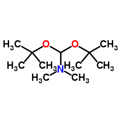 N,N-二甲基甲酰胺二叔丁基缩醛结构式
