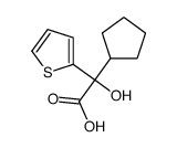 alpha-cyclopentyl-alpha-2-thienylglycollic acid Structure