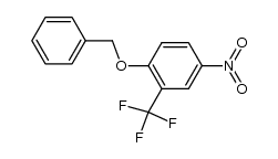 2-Benzyloxy-5-nitrotrifluormethylbenzol结构式