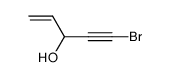 1-bromo-3-hydroxypent-4-en-1-yne Structure