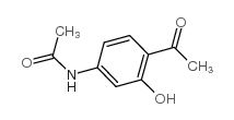 N-(4-乙酰基-3-羟基苯基)乙酰胺结构式