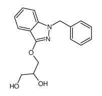 3-(1-benzylindazol-3-yl)oxypropane-1,2-diol结构式