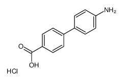 4'-Amino-[1,1'-biphenyl]-4-carboxylic acid hydrochloride Structure