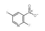 2-氟-5-碘-3-硝基吡啶结构式