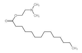 2-dimethylaminoethyl tetradecanoate Structure