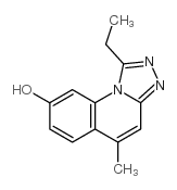 1-乙基-5-甲基-[1,2,4]噻唑并[4,3-a]喹啉-8-醇结构式