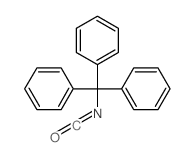 (isocyanato-diphenyl-methyl)benzene Structure