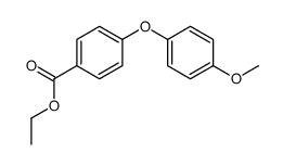 ethyl 4-(4-methoxyphenoxy)benzoate结构式