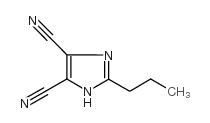 2-丙基-1H-咪唑-4,5-二腈结构式