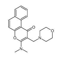 3-(dimethylamino)-2-(morpholin-4-ylmethyl)benzo[f]chromen-1-one结构式