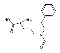 N5-Acetyl-N5-benzyloxy-L-ornithin结构式
