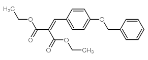 2-(4-(苄氧基)亚苄基)丙二酸二乙酯结构式