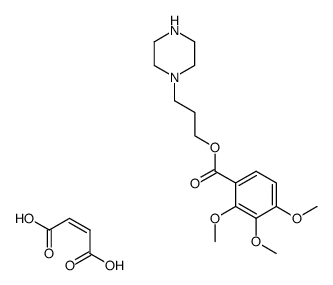 2,3,4-Trimethoxy-benzoic acid 3-piperazin-1-yl-propyl ester; compound with (Z)-but-2-enedioic acid Structure