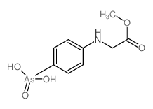 [4-(methoxycarbonylmethylamino)phenyl]arsonic acid结构式