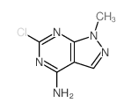 4-氯-1,6-二甲基-1H-吡唑并[3,4-d]嘧啶结构式