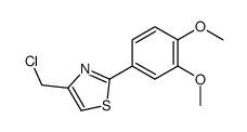 4-氯甲基-2-(3,4-二甲氧基苯基)-1,3-噻唑盐酸盐结构式