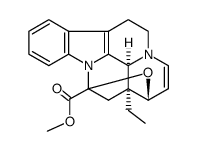 (3α,16α)-18,19-Didehydro-14β,17β-epoxy-14,15-dihydroeburnamenine-14-carboxylic acid methyl ester Structure