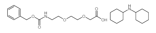3-氧代-1-苯基-2,7,10-三氧杂-4-氮杂-12-十二酸二环己胺盐结构式
