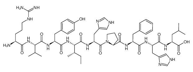 (Des-Asp1)-Angiotensin I Structure