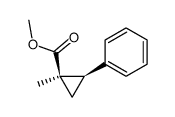 1-Methyl-c-2-phenyl-r-1-cyclopropancarbonsaeure-methylester Structure