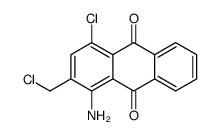 1-amino-4-chloro-2-(chloromethyl)anthracene-9,10-dione结构式