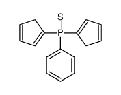 di(cyclopenta-1,3-dien-1-yl)-phenyl-sulfanylidene-λ5-phosphane结构式