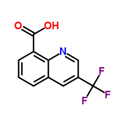 3-(三氟甲基)喹啉-8-羧酸结构式