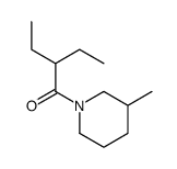 Piperidine, 1-(2-ethyl-1-oxobutyl)-3-methyl- (9CI)结构式
