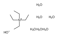 tetraethylazanium,hydroxide,hexahydrate Structure