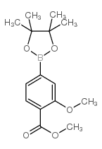 3-甲氧基-4-甲氧羰基苯硼酸频呢醇酯结构式
