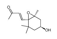4-<(1R,2S,4R)-1,2-epoxy-4-hydroxy-2,6,6-trimethylcyclohexyl>but-3-en-2-one Structure